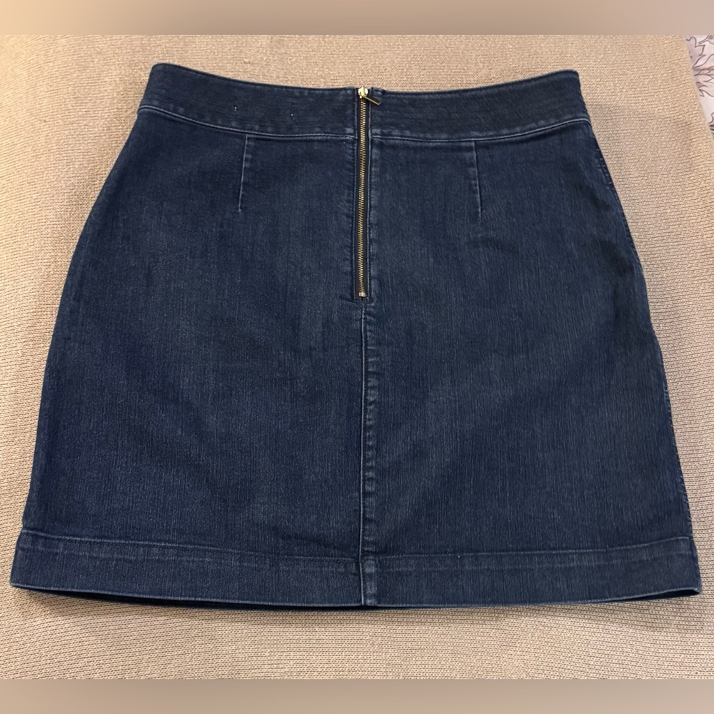LOFT Dark Blue Mini Skirt - Picture 2 of 7